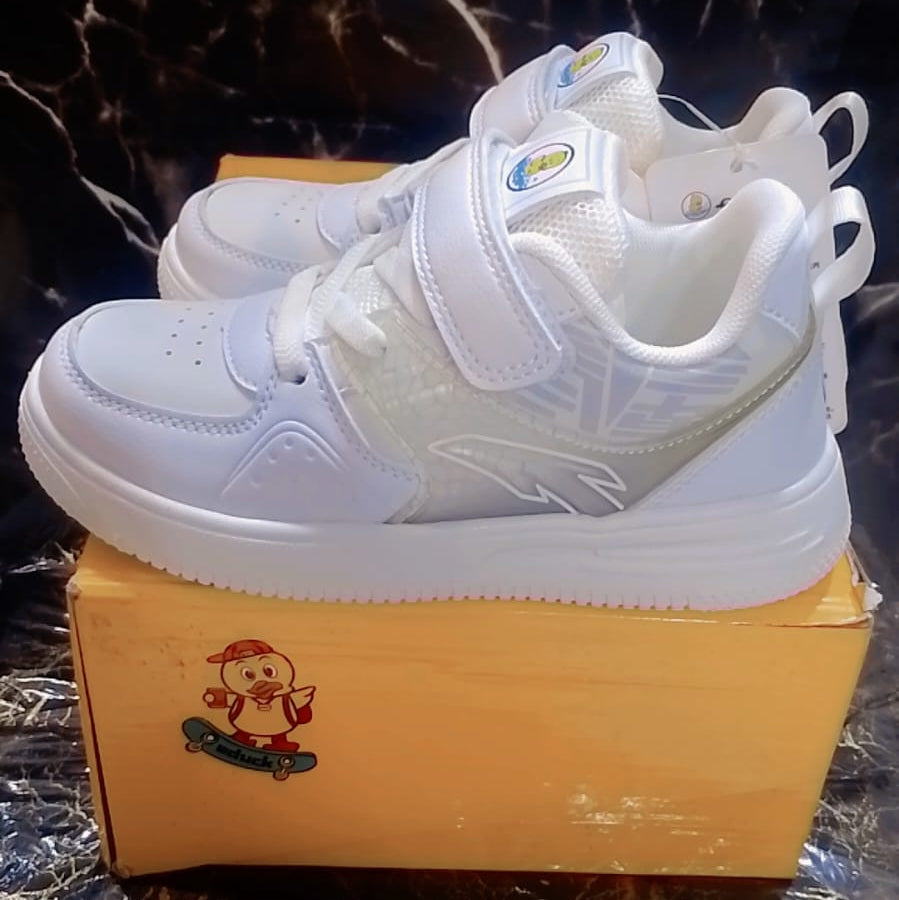 eDuck White Velcro Sneakers