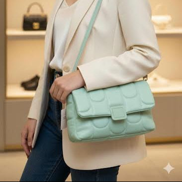 Soft Quilted Shoulder Bag
