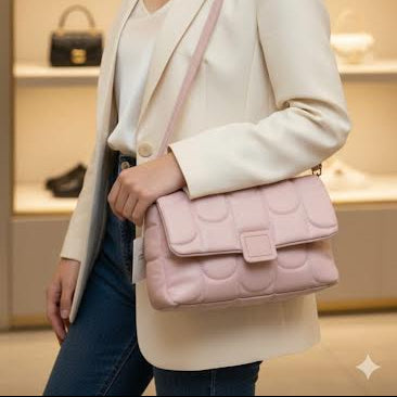 Soft Quilted Shoulder Bag