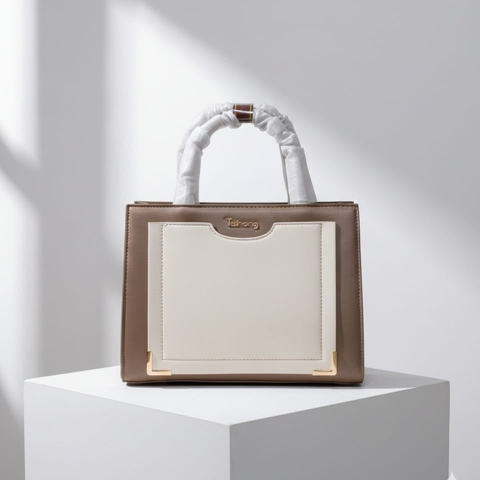 Dual-Tone Handbag