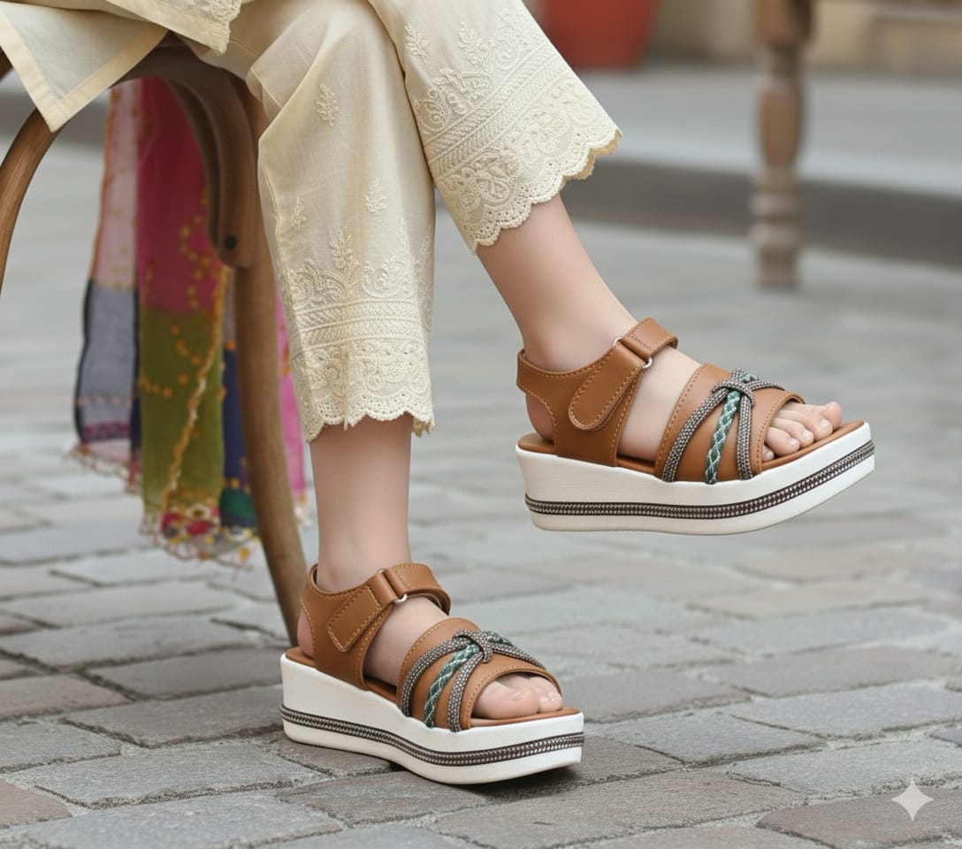 Stylish Platform Strap Sandals