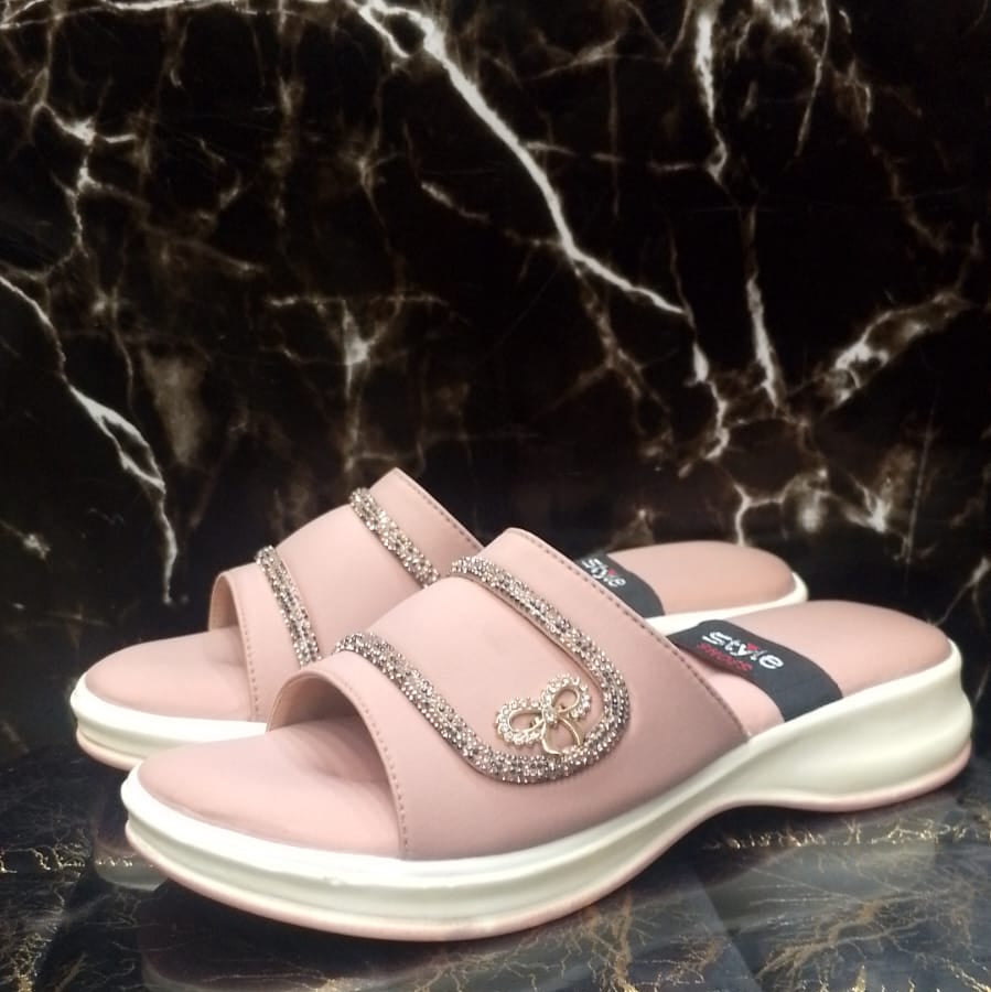 Pink Glitter slide Slipper