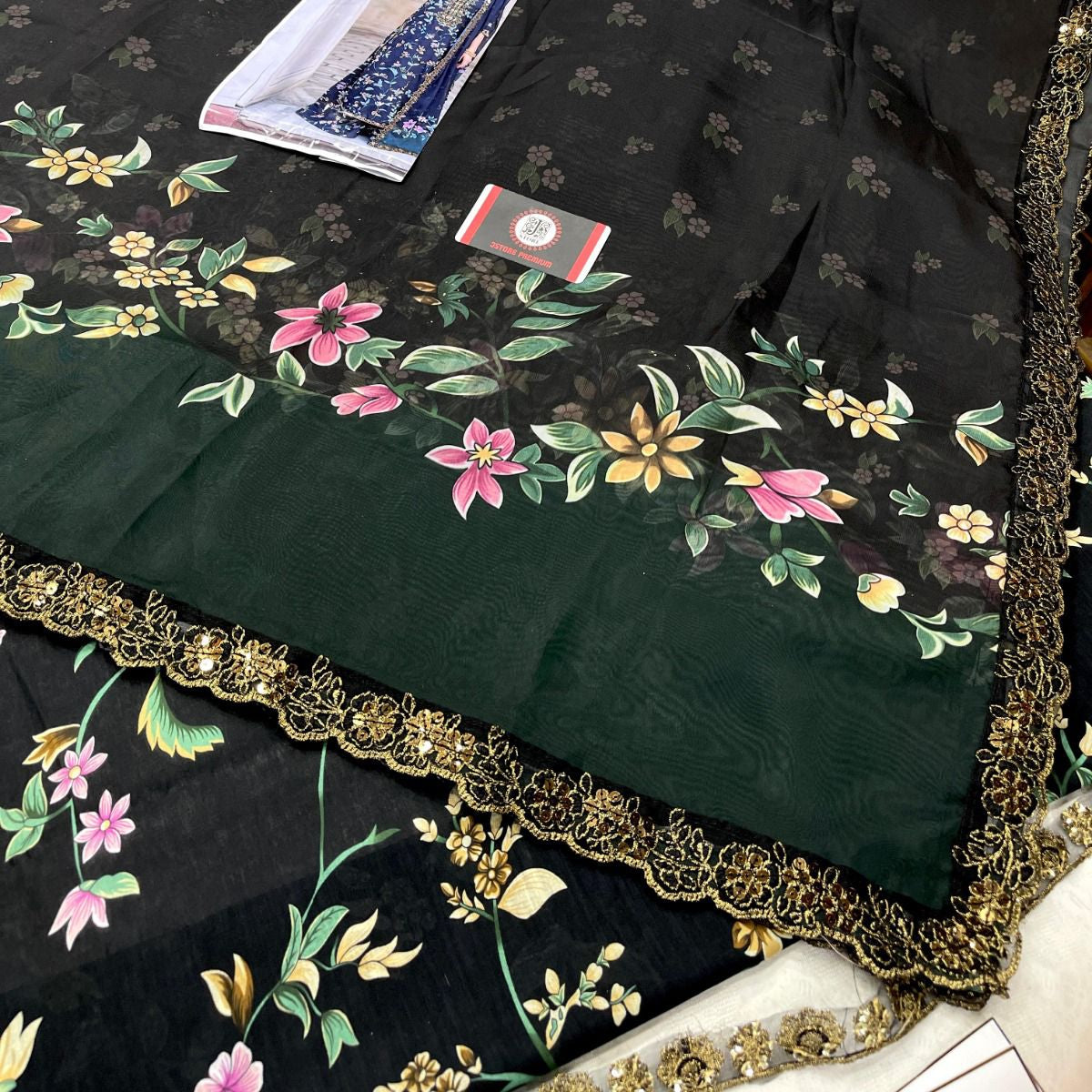 EMBROIDERED LAWN WITH DIGITAL PRINTED SILK DUPATTA